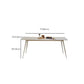 Mesa de comedor blanca Mesa de comedor de piedra sinterizada para cocina
