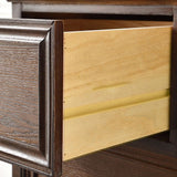 茶色の保管棚付きのソリッドウッドの伝統的なボトルホルダーフロアガラスドア