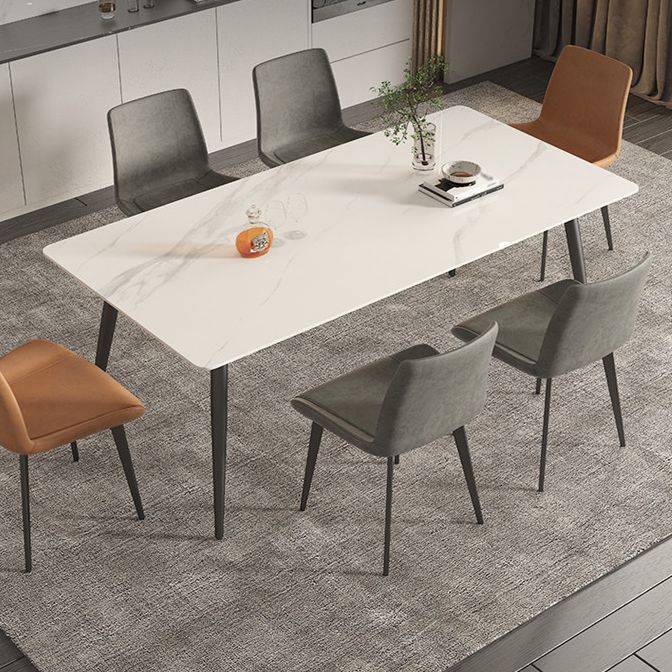 Gesinterde stenen huiskeukentafel Industriële eetkamertafel