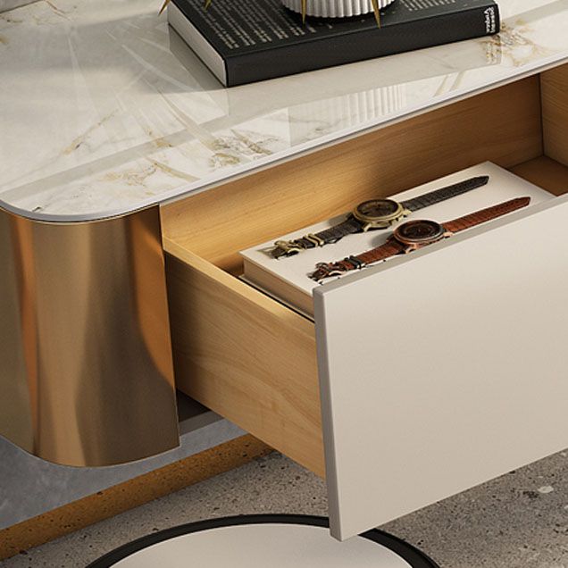 Wall Mounted TV Console Contemporary White Stone Media Console Clearhalo 'furn' 'furn_tv_stands_entertainment_centers' 'Furniture' 'Living Room Furniture' 'TV Stands & Entertainment Centers' 'TV Stands & Media Storage Furniture' 'tv_stands_entertainment_centers' 1200x1200_d0f816cb-ea5e-4d09-a629-246933367a88