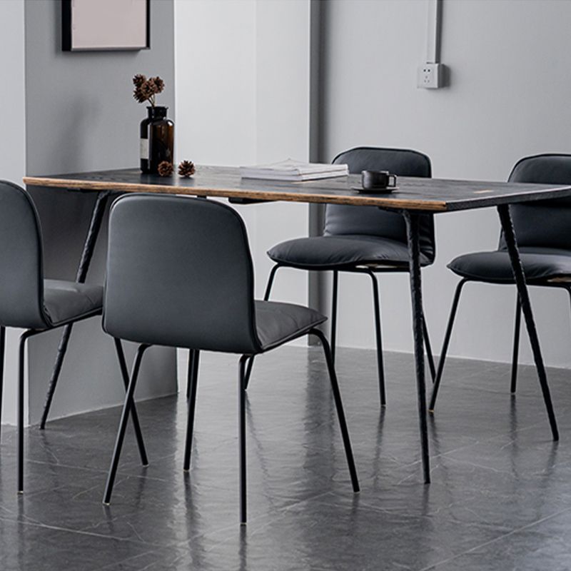 Parsons Dining Room Chair Industrial Upholstered Dining Side Chair