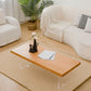 Solid Wood Coffee Table Double Pedestal Base Coffee or End Table, 19.68" Wide Clearhalo 'Coffee & Accent Tables' 'Coffee Tables' 'coffee_tables' 'furn' 'furn_coffee_tables' 'Furniture' 'Living Room Furniture' 1200x1200_d0f940e7-72aa-472c-94e5-c8f4c654ed1b