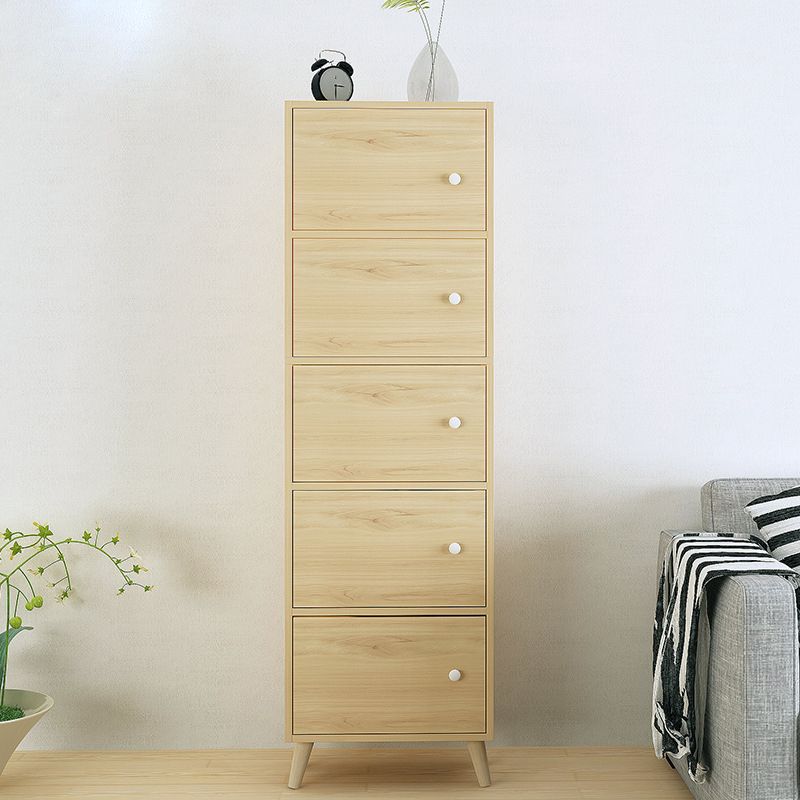 Contemporary Rectangle Accent Cabinet 9.44" Wide Wooden Storage Cabinet Clearhalo 'Cabinets & Chests' 'cabinets_chests' 'furn' 'furn_cabinets_chests' 'Furniture' 'Living Room Furniture' 1200x1200_d0f987f4-283a-46a4-a411-b7be013cc764