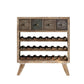 Modern Freestanding Solid Wood Wine Bottle Holder in Natural Wood Clearhalo 'furn' 'furn_wine_racks' 'Furniture' 'Kitchen & Dining Furniture' 'Wine Racks' 'wine_racks' 1200x1200_d0fb8955-a623-445a-bb02-d37d743a921b