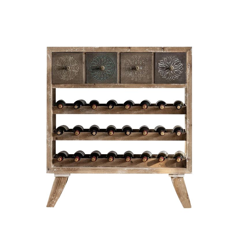 Modern Freestanding Solid Wood Wine Bottle Holder in Natural Wood Clearhalo 'furn' 'furn_wine_racks' 'Furniture' 'Kitchen & Dining Furniture' 'Wine Racks' 'wine_racks' 1200x1200_d0fb8955-a623-445a-bb02-d37d743a921b