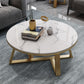 Runder Couchtisch aus Schiefer. Minimalistischer runder Couchtisch für das Wohnzimmer