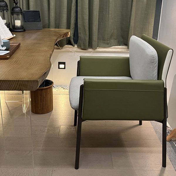 Gestoffeerde matte afwerking eetstoel designerstijl thuis stevige achterstoel stoel