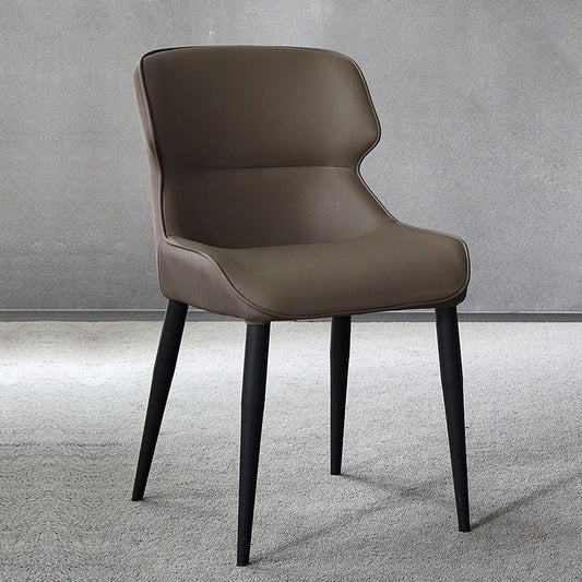 Metal Scandinavian Style Dining Chair Home Wingback Side Armless Chair Clearhalo ' kitchen&dining_furn' 'Dining Chairs' 'Dining Tables & Seating' 'dining_chair' 'Furniture' 'furniture_dining_chair' 'Kitchen & Dining Furniture' 'kitchen' 1200x1200_d1000ed1-8b8f-4c62-9ef9-043fe348a6ca