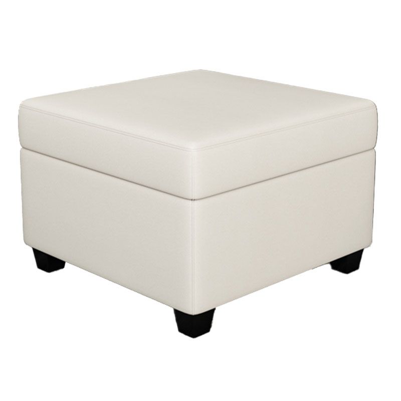 Contemporary Storage Ottomans Square Leather Storage Ottomans with Legs Clearhalo 'furn' 'furn_ottomans_poufs' 'Furniture' 'Living Room Furniture' 'Ottomans & Poufs' 'ottomans_poufs' 1200x1200_d1004392-8922-4a34-a7e2-2ec144946d23