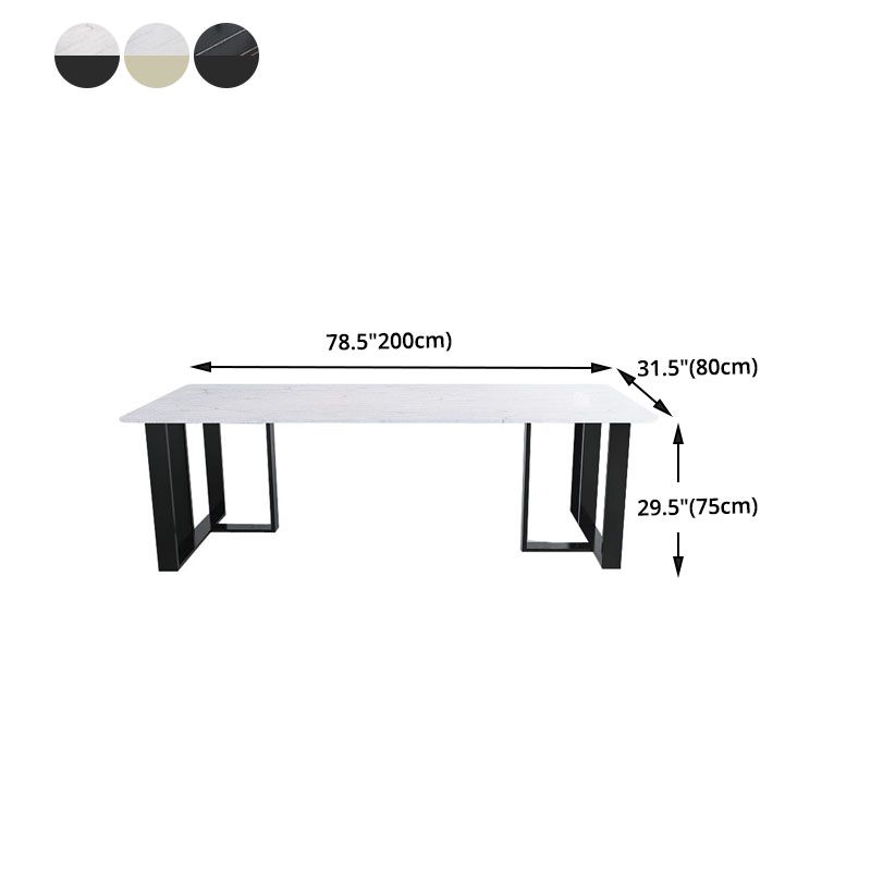 Rectangular Writing Desk Industrial Style Sled Base Office Desk Clearhalo 'furn' 'furn_office_desk' 'Furniture' 'Office Desks' 'Office Furniture' 'office_desk' 1200x1200_d1015b3c-f2c5-4700-8dfe-1b4be970885c