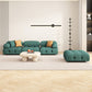 35" Wide Contemporary Sofa Forest Green Stain Resistant Seating