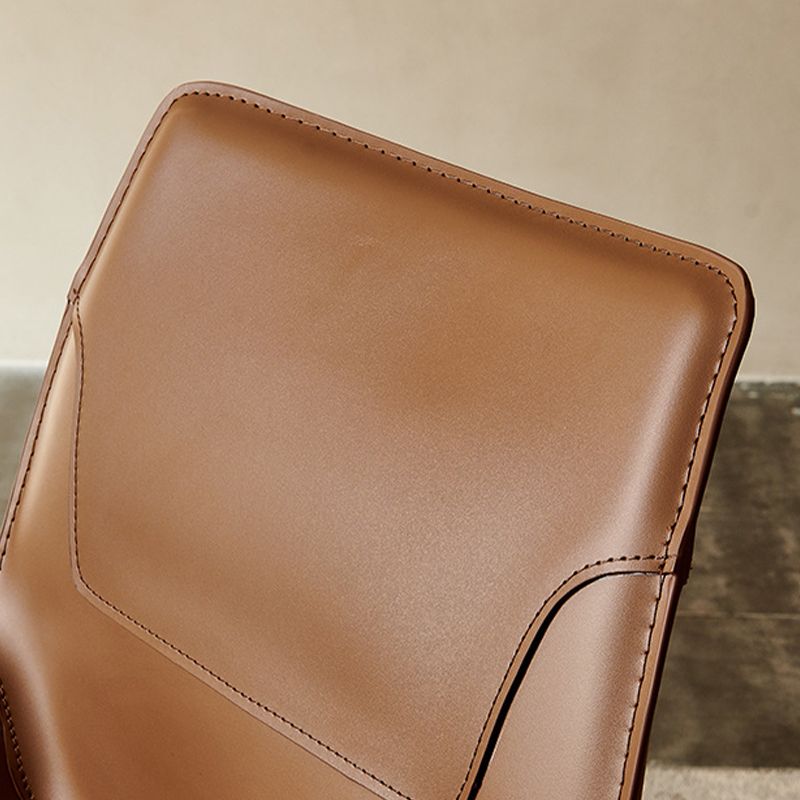 Contemporary Faux Leather Dining Chairs Indoor-Outdoor Parsons Chair Clearhalo 'Dining Chairs' 'Dining Tables & Seating' 'dining_chair' 'furn' 'furn_dining_chair' 'Furniture' 'Kitchen & Dining Furniture' 1200x1200_d102dd7e-9ca2-495a-94b0-394e882dcaf6