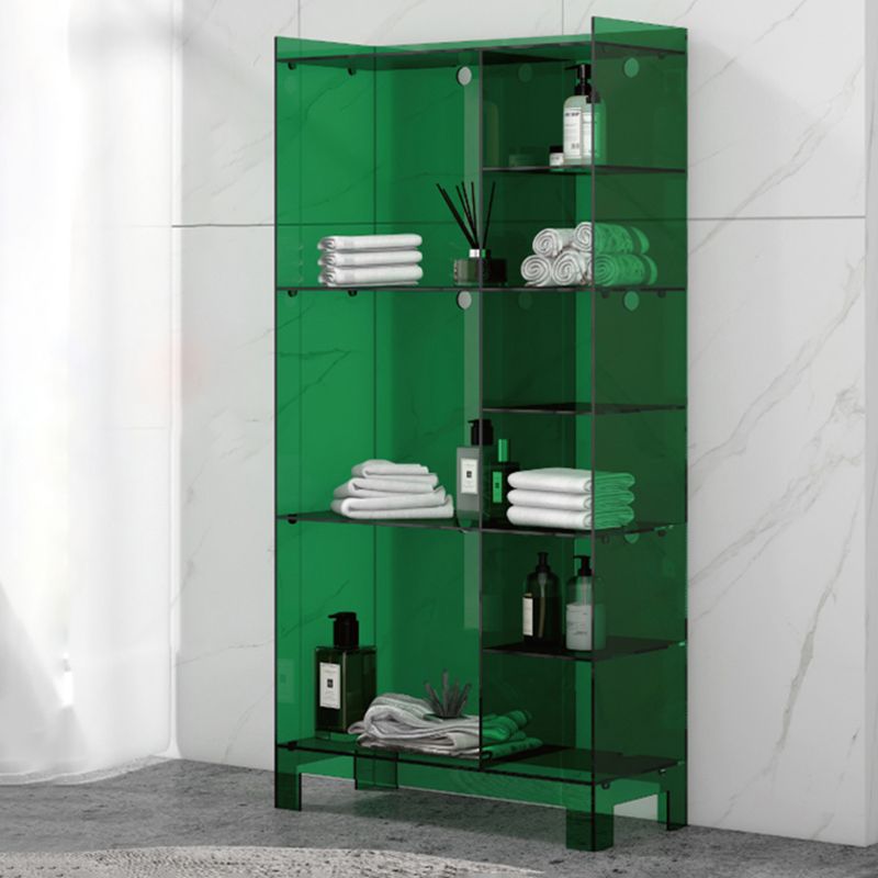 Glam Style Acrylic Standard Bookcase Vertical Bookshelf,47.2" H x 9.8" W Clearhalo 'Bookcases' 'furn' 'furn_bookcases' 'Furniture' 'furniture_bookcases' 'Office Furniture' 1200x1200_d10506ee-44b3-400a-a96d-c920ee07a8cf
