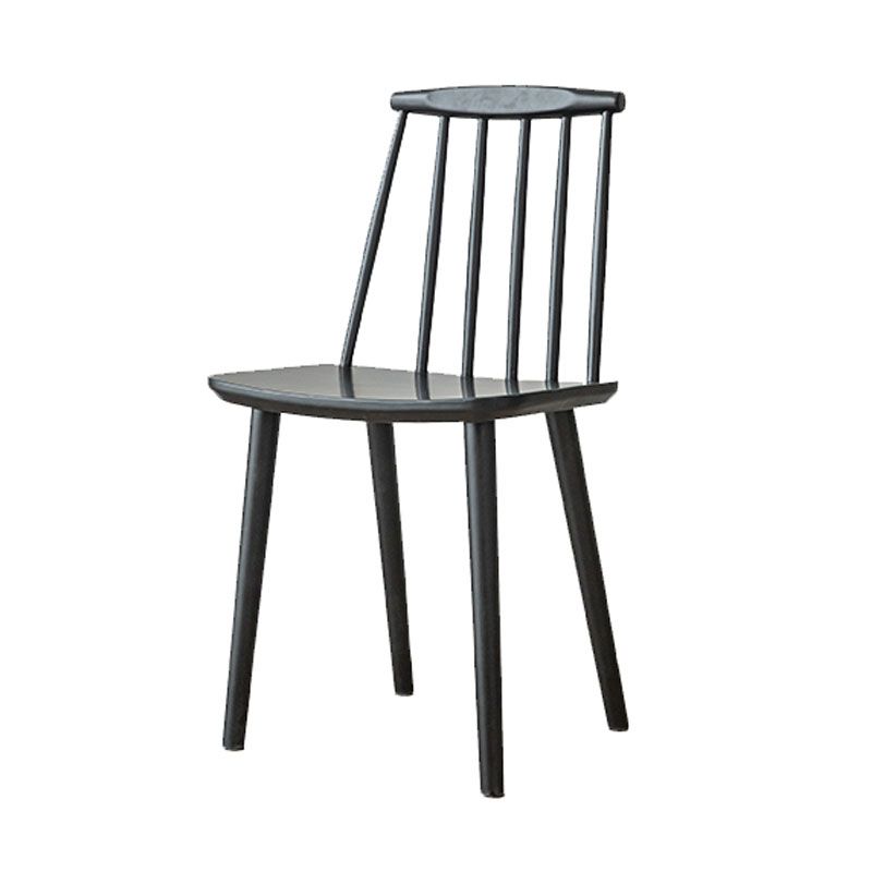 Contemporary Homestay Slat Back Side Chair Solid Wood Dining Chair for Kitchen Clearhalo ' kitchen&dining_furn' 'Dining Chairs' 'Dining Tables & Seating' 'dining_chair' 'furn' 'furn_dining_chair' 'Furniture' 'furniture_dining_chair' 'Kitchen & Dining Furniture' 'kitchen' 1200x1200_d1051123-4642-4014-ba6c-13bd620aa2a5