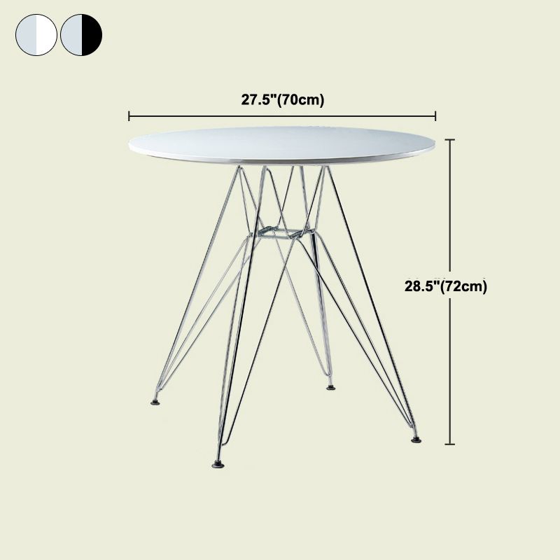 Modern Style Dining Table Round Dining Table with Metal Base for Home Use Clearhalo ' dining_table' 'Dining Tables & Seating' 'Dining Tables' 'Furniture' 'furniture_dining_table' 'Kitchen & Dining Furniture' 'kitchen&dining_furn' 'kitchen' 'kitchen_dining_table' 1200x1200_d1083b70-47d5-4981-9aa7-834d4c67fb16