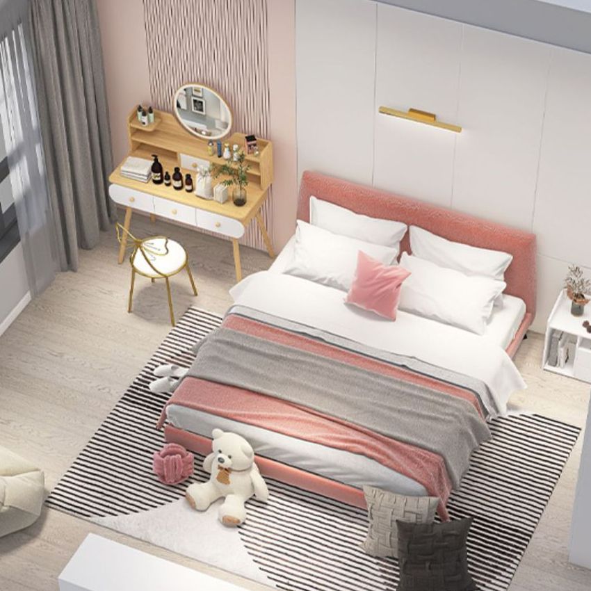 Modern de tocador de maquillaje con espejo y estantes de almacenamiento 47.25 "para el dormitorio