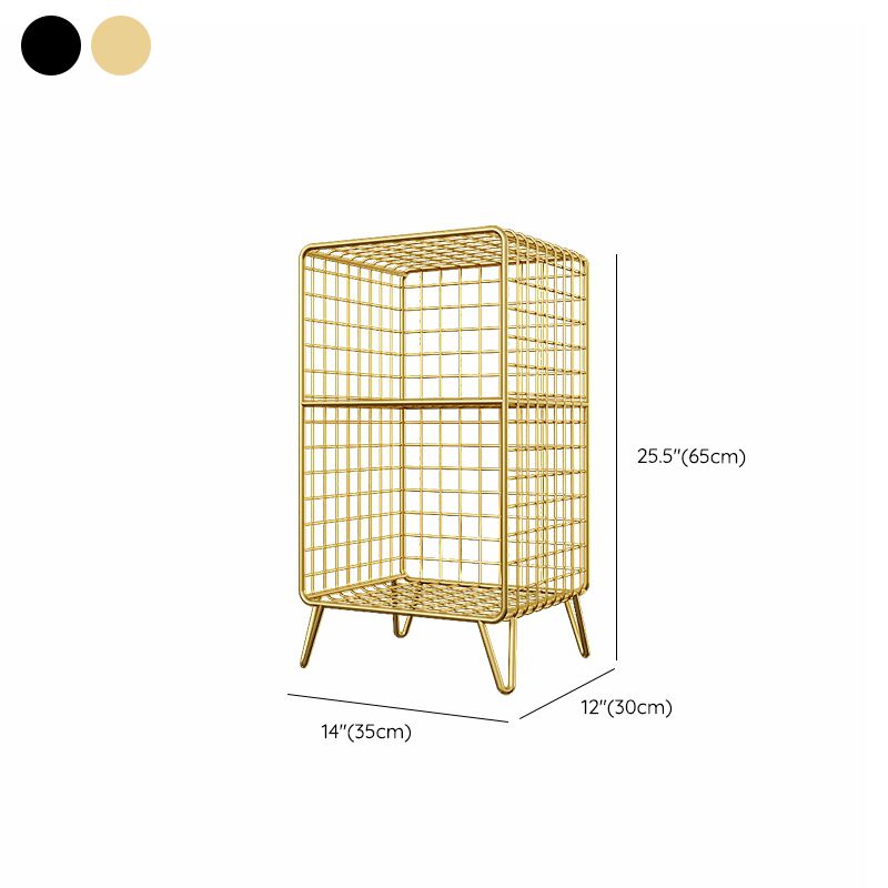 Glam Shelf Bookcase Metal Closed Back Book Shelf for Home Office Clearhalo 'Bookcases' 'furn' 'furn_bookcases' 'Furniture' 'Office Furniture' 1200x1200_d1086077-ff26-41b4-a6e1-3b35556ea0df