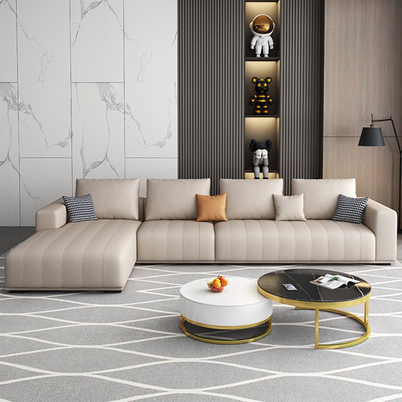 Square Arm Removable Cushions Contemporary Stain-Resistant Sofa Clearhalo 'furn' 'furn_sectionals' 'Furniture' 'furniture_sectionals' 'Living Room Furniture' 'Sectionals' 1200x1200_d108b85e-0bbd-4aac-8973-f34647d3e6e3