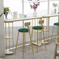 Contemporary Counter Height Dining Table Marble Oval Storage Bistro Table (only table) Clearhalo 'Bar Furniture' 'Bar Tables' 'bar_tables' 'Furniture' 'furniture_bar_tables' 'Kitchen & Dining Furniture' 'kitchen&dining_furn' 'kitchen' 1200x1200_d10aed16-a23d-4b1f-adf3-38d69a4aa9b2