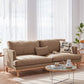 Nordic Fabric Square Arm Standard Sofa Loose Back Settee with Wooden Legs Clearhalo 'furn' 'furn_sofas' 'Furniture' 'furniture_sofas' 'Living Room Furniture' 'Sofa' 'sofas' 1200x1200_d10bd710-4b6d-4b00-bfda-afc3cf63d589