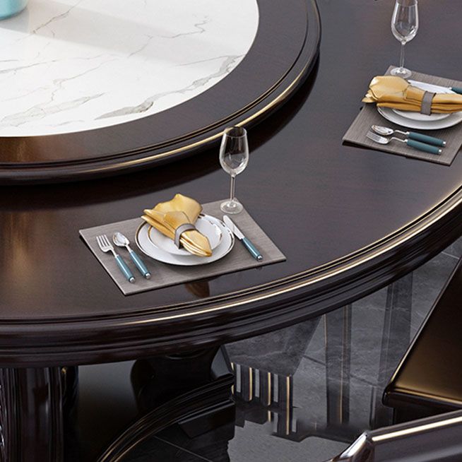 Voetstuk Eettafel Massief Houten Converteerbare Tafel voor Eetkamer