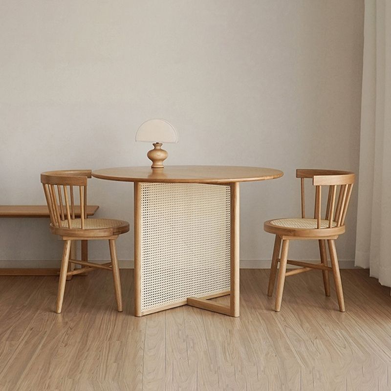 Tavolo da pranzo moderno rotondo Tavolo da pranzo in legno massello per cucina