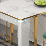 31.49''W Foldable Dining Table for Restaurant Medieval Modern Rectangle Table with 5 Legs Clearhalo ' dining_table' 'Dining Tables & Seating' 'Dining Tables' 'furn' 'furn_dining_table' 'Furniture' 'furniture_dining_table' 'Kitchen & Dining Furniture' 'kitchen&dining_furn' 'kitchen' 'kitchen_dining_table' 1200x1200_d111d746-db05-4083-9d30-0a9da9b71b0b