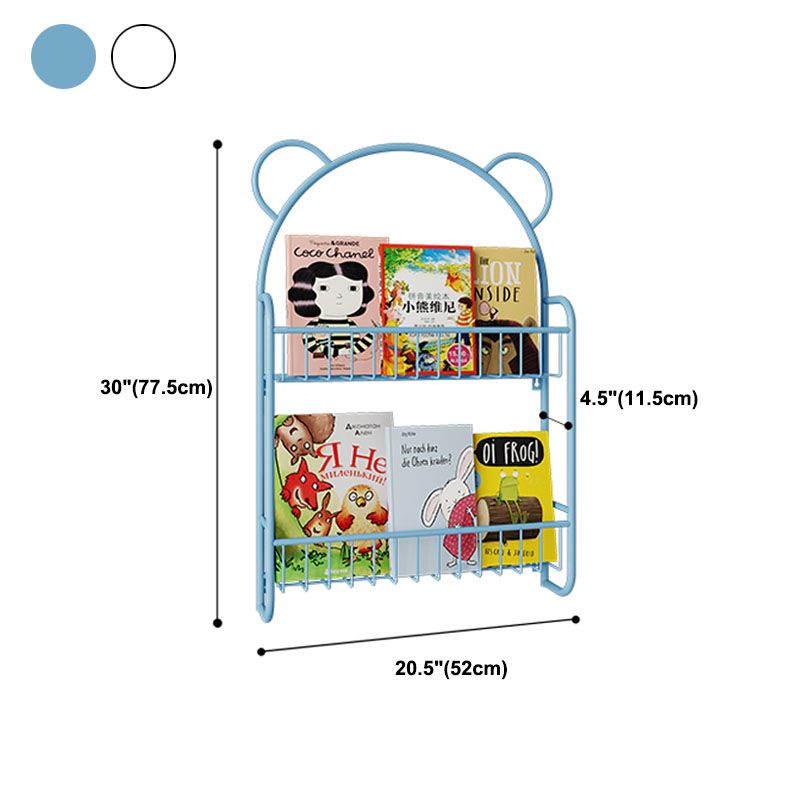 Scandinavian Wall Mounted Bookshelf Iron Vertical Bookcase for Home Clearhalo 'Bookcases' 'furn' 'furn_bookcases' 'Furniture' 'furniture_bookcases' 'Office Furniture' 1200x1200_d112a023-4956-4216-8266-f5881e0d7078