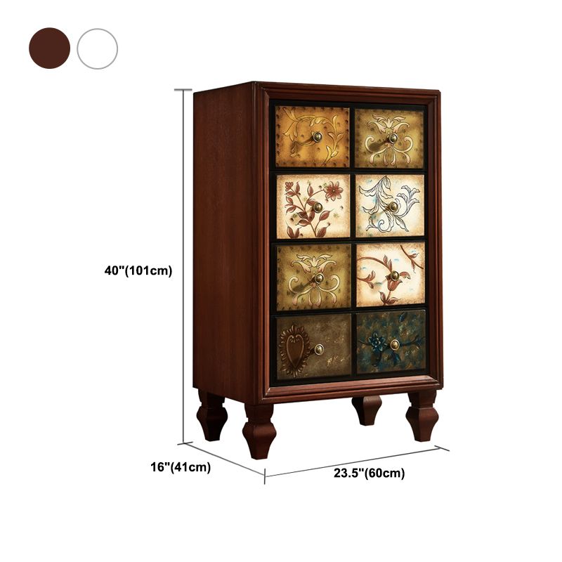 Top il legno rustico per legno e cassetto del torace con cassetti per camera da letto