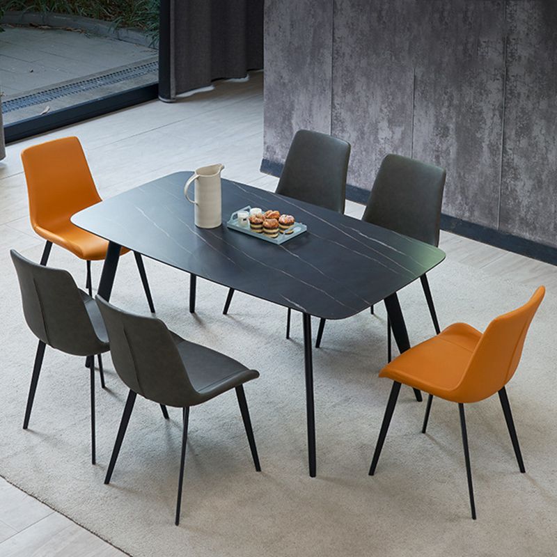 Modern Style Microfiber Leather Chair 20'' Wide Parsons Chair for Home Clearhalo ' kitchen&dining_furn' 'Dining Chairs' 'Dining Tables & Seating' 'dining_chair' 'furn' 'furn_dining_chair' 'Furniture' 'furniture_dining_chair' 'Kitchen & Dining Furniture' 'kitchen' 1200x1200_d113ae87-97c9-45cc-9850-1bfa4b35b14c