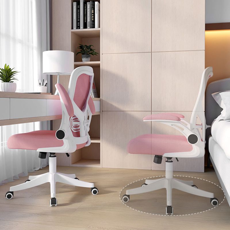 Modern Mesh Office Chair Ergonomic Padded Arms Chair with Wheels Clearhalo 'furn' 'furn_office_chair' 'Furniture' 'Office Chairs' 'Office Furniture' 'office_chair' 1200x1200_d1141880-45d8-43bc-ae6b-0c9e0f01792c