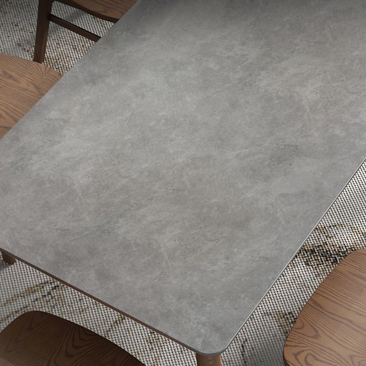 Medieval Modern Grey Table Rectangle Sintered Stone Table with 4 Legs for Restaurant Clearhalo ' dining_table' 'Dining Tables & Seating' 'Dining Tables' 'furn' 'furn_dining_table' 'Furniture' 'furniture_dining_table' 'Kitchen & Dining Furniture' 'kitchen&dining_furn' 'kitchen' 'kitchen_dining_table' 1200x1200_d11460b6-6ab9-432e-a301-9478148dff17