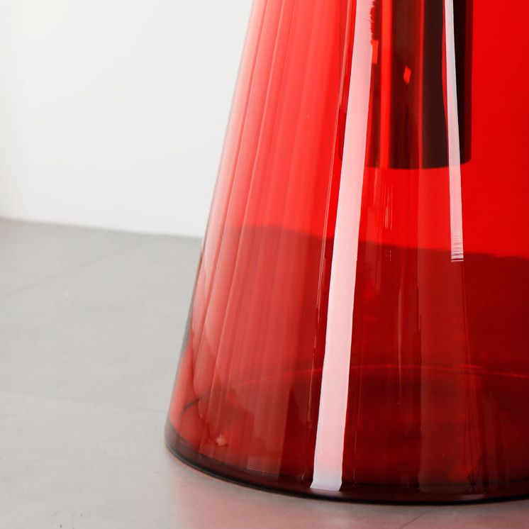 25.2" Tall Contemporary Style Side End Table Glass Pedestal Round Sofa Side Accent Table Clearhalo 'Coffee & Accent Tables' 'End & Side Tables' 'end_side_tables' 'furn' 'furn_end_side_tables' 'Furniture' 'Living Room Furniture' 1200x1200_d1186cec-d6c8-49d1-89be-317ef4b54d06