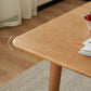 Moderne massief houten rechthoekige ruimtebesparende eettafel met 4 poten