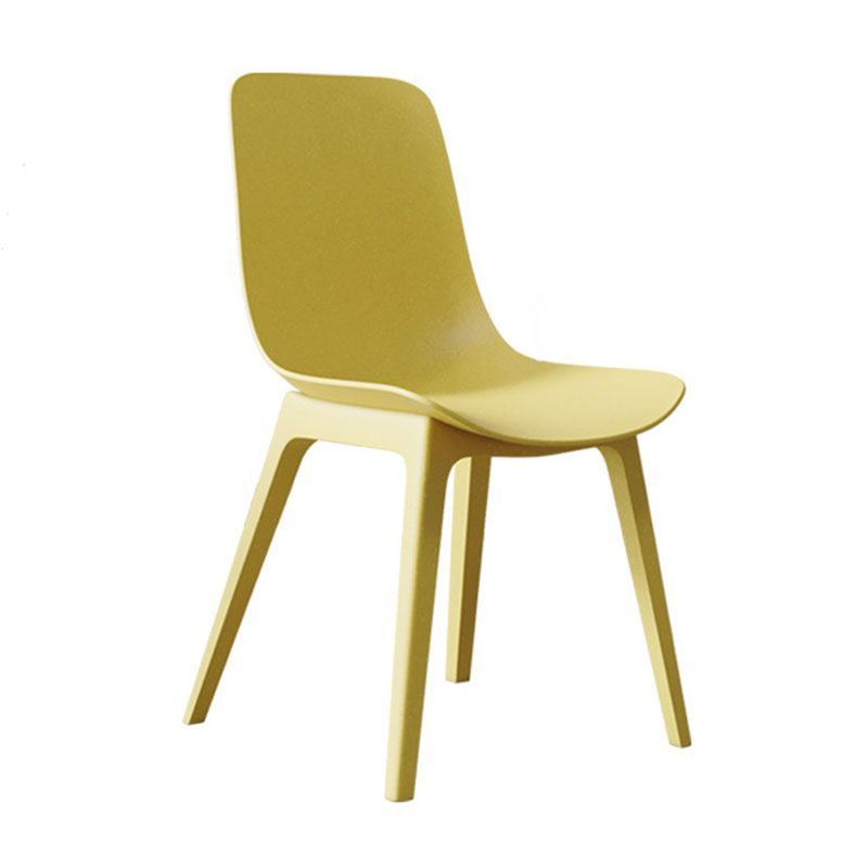 Plastic Side Chair Contemporary Solid Back Armless Dining Chair Clearhalo 'Dining Chairs' 'Dining Tables & Seating' 'dining_chair' 'furn' 'furn_dining_chair' 'Furniture' 'Kitchen & Dining Furniture' 1200x1200_d1196c09-d0b5-47a2-9a0c-22a97684f57a