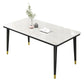 Simple Sintered Stone Top Dining Table Rectangle Shape Standard Dining Table for Kitchen Clearhalo ' dining_table' 'Dining Tables & Seating' 'Dining Tables' 'furn' 'furn_dining_table' 'Furniture' 'furniture_dining_table' 'Kitchen & Dining Furniture' 'kitchen&dining_furn' 'kitchen' 'kitchen_dining_table' 1200x1200_d11ae6b1-c3c6-49f6-bc5b-415db519f99e