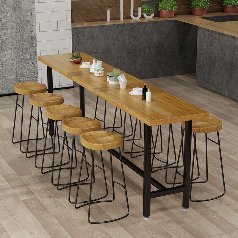 1/2/6/7/9/11 Pièces Table et tabouret Rectangle Glam Glam Wood Counter High