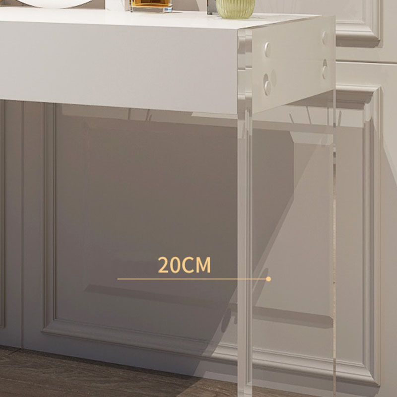 Moderne technische Holz -Make -up -Schminktischhocker Schwarz/ Weiß