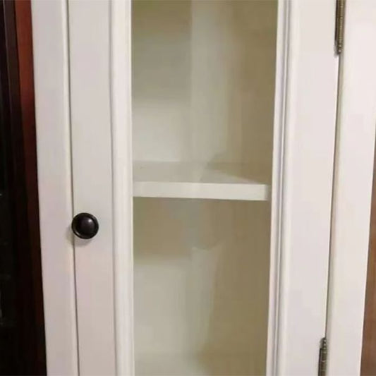 Contemporary Solid Wood Side Cabinet 2-Door and 2-Drawer Water Resistant Chest in White Clearhalo 'Cabinets & Chests' 'cabinets_chests' 'furn' 'furn_cabinets_chests' 'Furniture' 'Living Room Furniture' 1200x1200_d11df6fb-01a1-4ceb-99c7-1f35e6b66a61