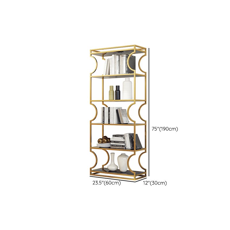 Urban Shelf Bookcase Metal Vertical Bookshelf for Study Room Clearhalo 'Bookcases' 'furn' 'furn_bookcases' 'Furniture' 'Office Furniture' 1200x1200_d11f40db-4610-4719-92d5-e81923011550