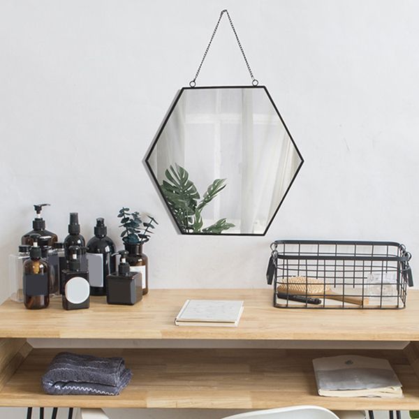 Metal Legs Solid Wood Bedroom Vanity Dressing Table with Makeup Table and Stool