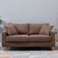 Modern Sofa Couch Wooden Base Solid Color Fabric Loveseat Square Arm Sofa for Living Room Clearhalo 'furn' 'furn_sofas' 'Furniture' 'furniture_sofas' 'kitchen' 'kitchen_sofas' 'Living Room Furniture' 'Sofa' 'sofas' 1200x1200_d1204fd5-c325-467e-9e54-771f320907f1