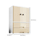 Armoire en plastique Style Teen Style Simple Rectangular Bedroom Armorage de garde-robe