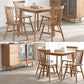 Square 4 Legs Industrial Dining Table Wood Color Fixed Table with Solid Wood Clearhalo ' dining_table' 'Dining Tables & Seating' 'Dining Tables' 'furn' 'furn_dining_table' 'Furniture' 'furniture_dining_table' 'Kitchen & Dining Furniture' 'kitchen&dining_furn' 'kitchen' 'kitchen_dining_table' 1200x1200_d124af0a-a863-4ecb-ac6d-66f6bac52018