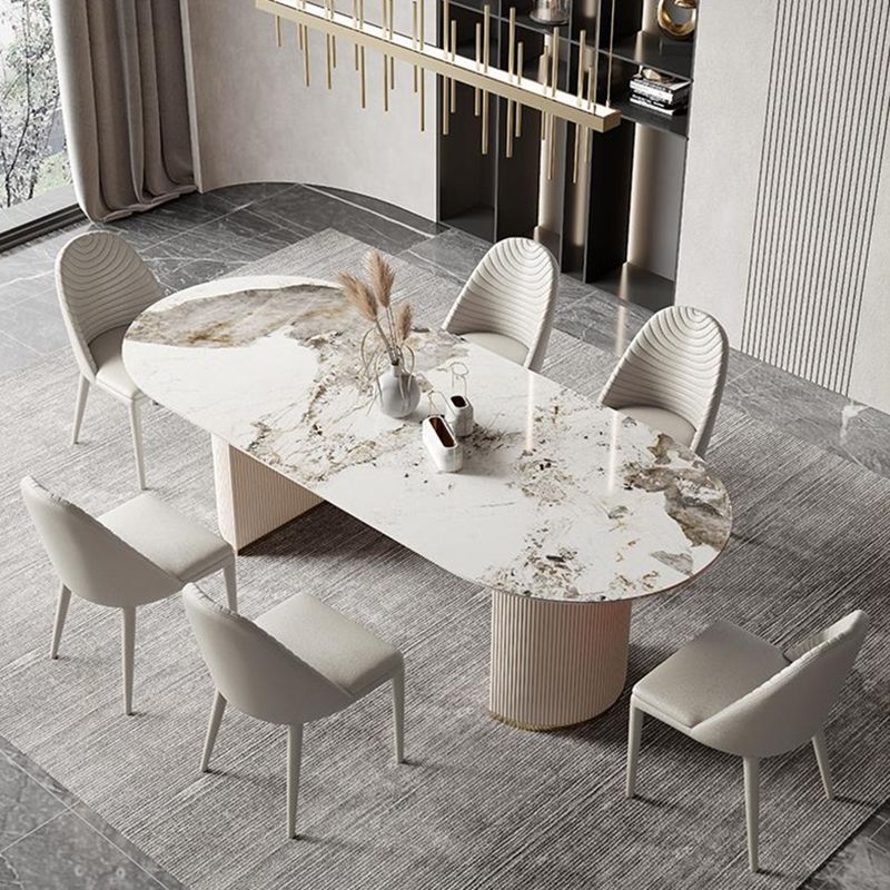 Contemporary Rectangle Table Set 1/4/5/6/7 Pieces Dining Set for Home Use Clearhalo 'Dining Room Sets' 'Dining Tables & Seating' 'dining_room_set' 'furn' 'furn_dining_room_set' 'Furniture' 'Kitchen & Dining Furniture' 1200x1200_d1258adb-0ea5-408a-aaa6-0f3525ec65ae