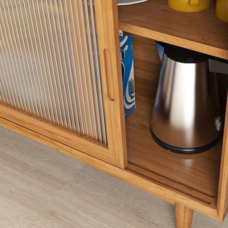 Sideboard in legno a buffet a buffet in stile moderno con armadi e cassetti