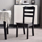 Home Armless Dining Chairs Ladder Back Side Chair with Wood Legs (Set of 2) Clearhalo ' kitchen&dining_furn' 'Dining Chairs' 'Dining Tables & Seating' 'dining_chair' 'furn' 'furn_dining_chair' 'Furniture' 'furniture_dining_chair' 'Kitchen & Dining Furniture' 'kitchen' 1200x1200_d1269d3b-26de-4923-bae5-00fb29b7431c