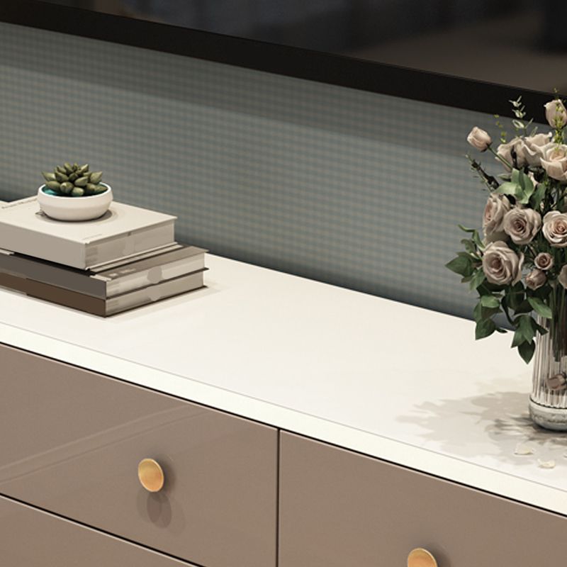 Casse di stoccaggio moderno a doppio cassettiere da 16 "W con cassetti per la camera da letto