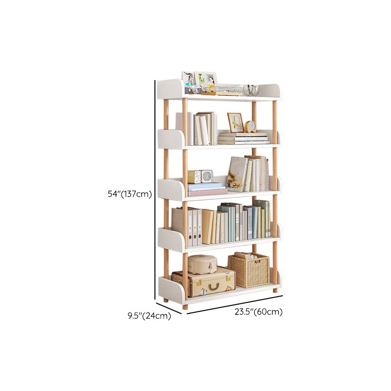 Contemporary Wood Bookcase Etagere Bookshelf for Home Office