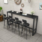 Contemporary Faux Leather Counter Stools Metal Bar Stools for Home Use